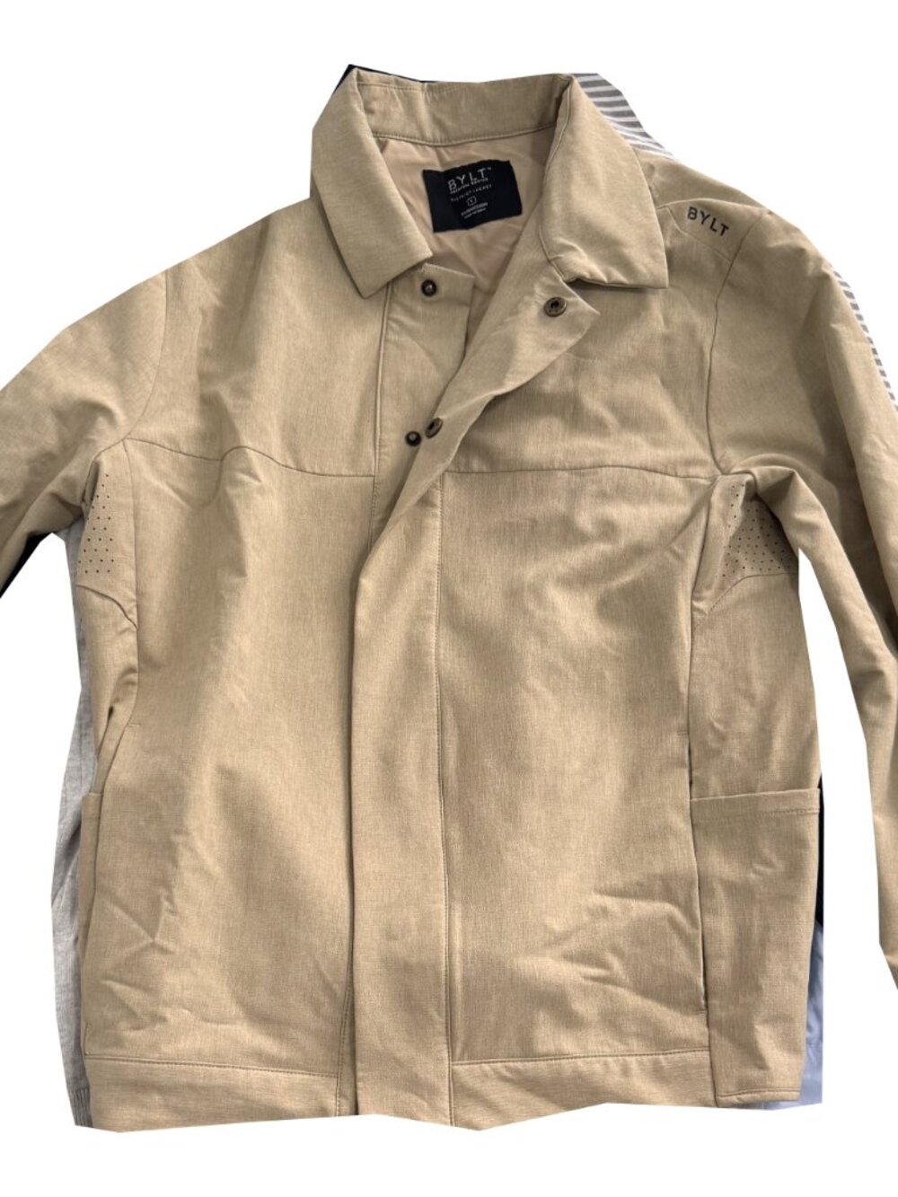 BYLT Tan Snap front jacket - S